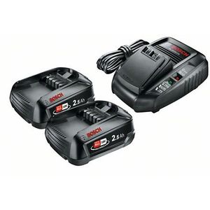 Bosch početni set za 18 V alate - 2 x PBA akumulator 18 V/2,5 Ah + AL 1830 CV