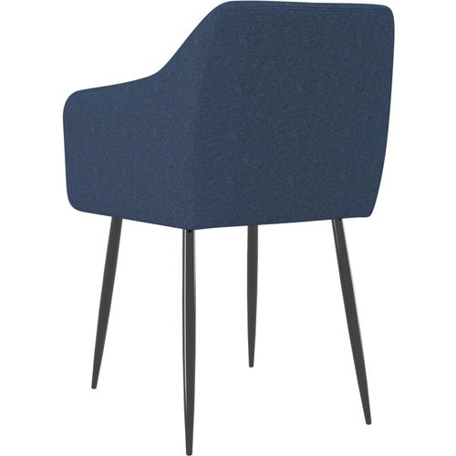 Blagovaonske stolice od tkanine 6 kom plave slika 5