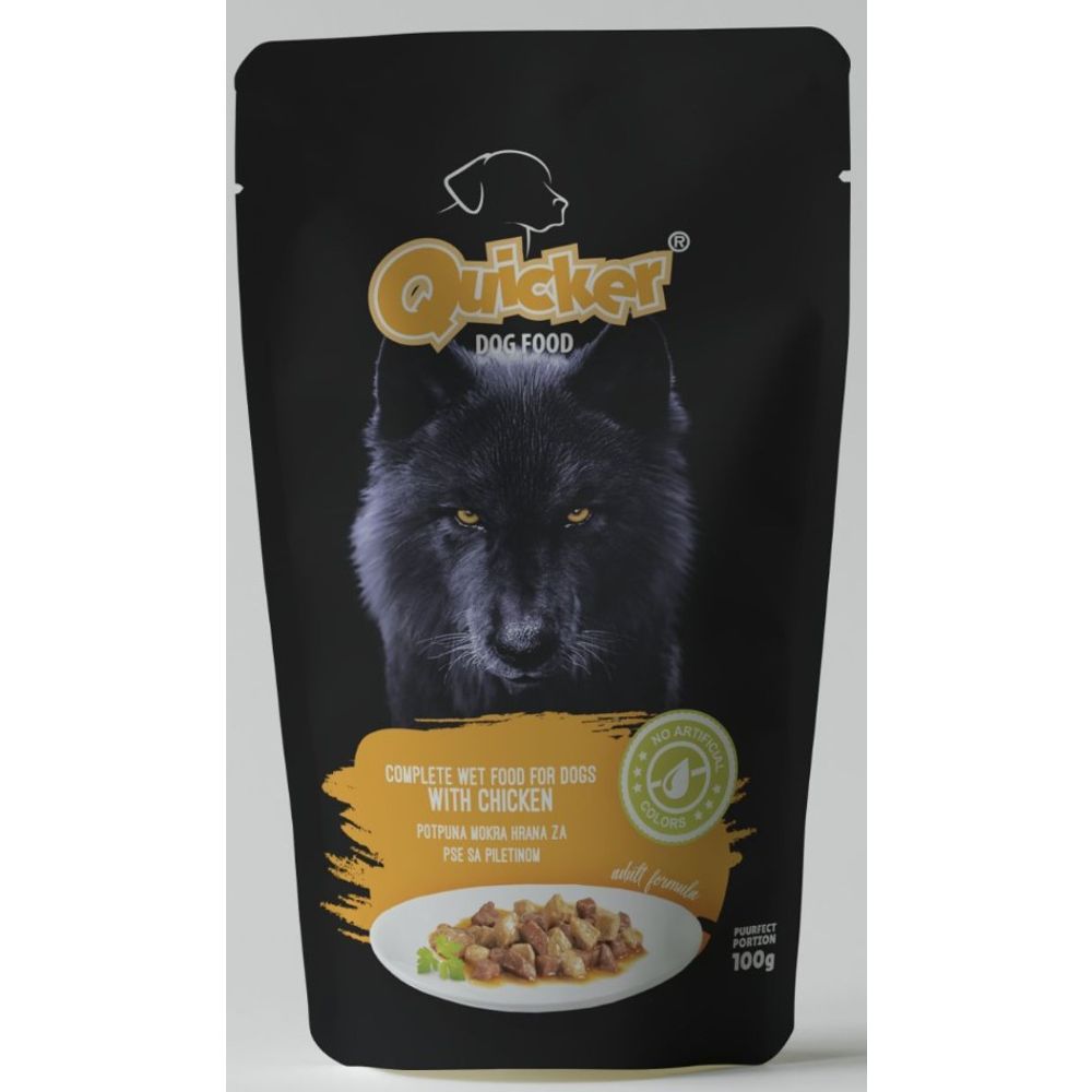 Quicker hrana za pse u vrećici Poultry 100g slika 1