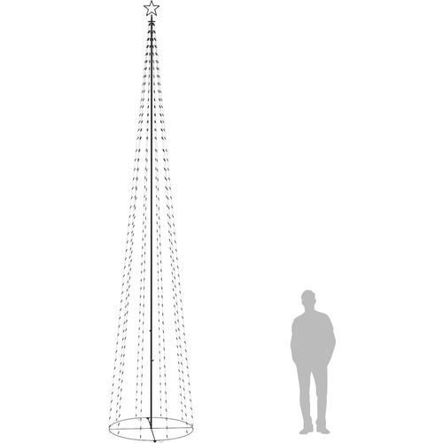 Stožasto božićno drvce 752 tople bijele LED žarulje 160x500 cm slika 7