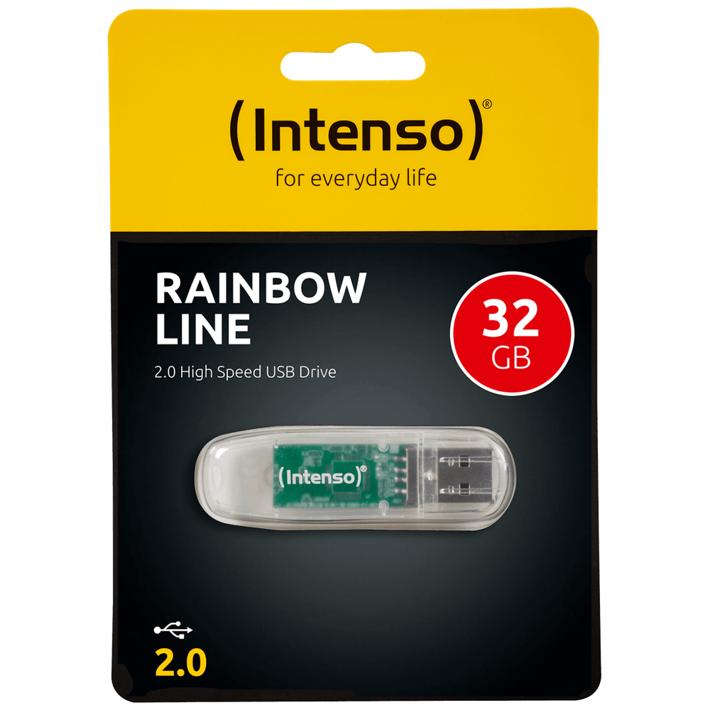 (Intenso) USB Flash drive 32GB Hi-Speed USB 2.0,Rainbow Line,TRANSP. - USB2.0-32GB/Rainbow slika 1