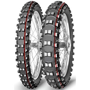 Mitas moto gume 100/90-19 57M TerraForce - MX SM soft/medium R TT / rdeča rumena črta