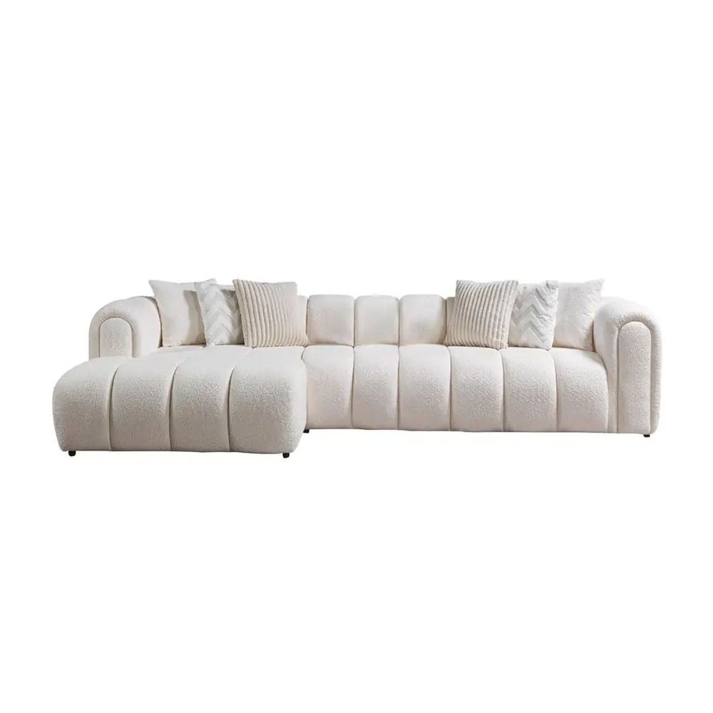 Ugaona Sofa N-Line Left - Bijela Boja slika 4