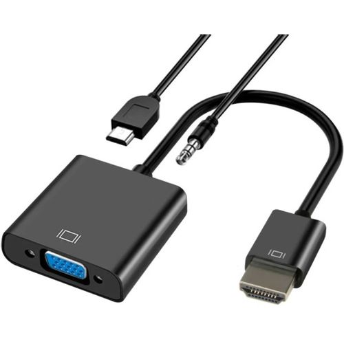 ADAPTER-KONVERTOR HDMI NA VGA (M/Ž)+ AUDIO+USB MICRO slika 1