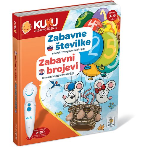 Interaktivna knjiga Kuku - Zabavni brojevi (bez olovke)  slika 2