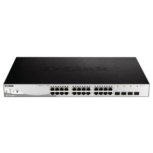 LAN Switch D-Link DGS-1210-28MP/E 10/100/1000 24PoEport/4SFP Smart