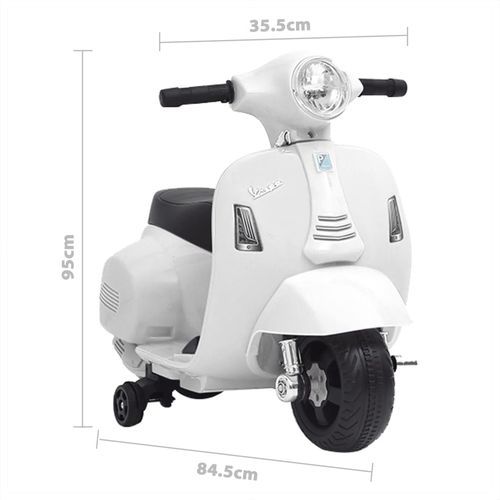 Električni motocikl igračka Vespa GTS300 bijela slika 16