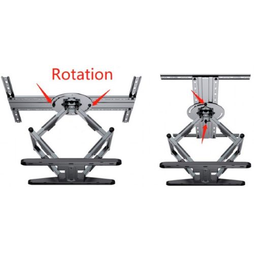 WM-80STR-01 Gembird TV nosac rotate/tilt VESA max. 60x40cm 40-80 max.50kg slika 3