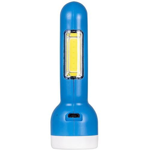 Svjetiljka s baterijom na punjenje 2u1 plava slika 4