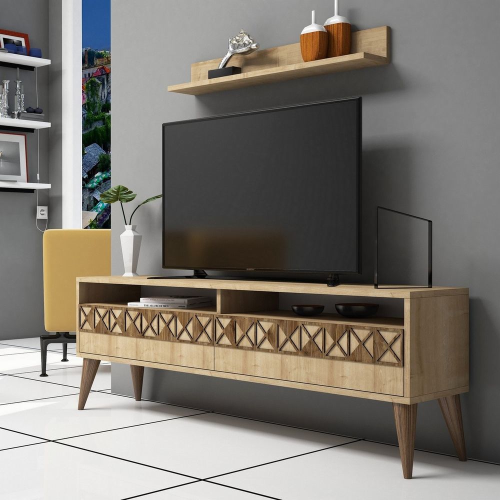 TV Komoda Line - boja hrastovine slika 1