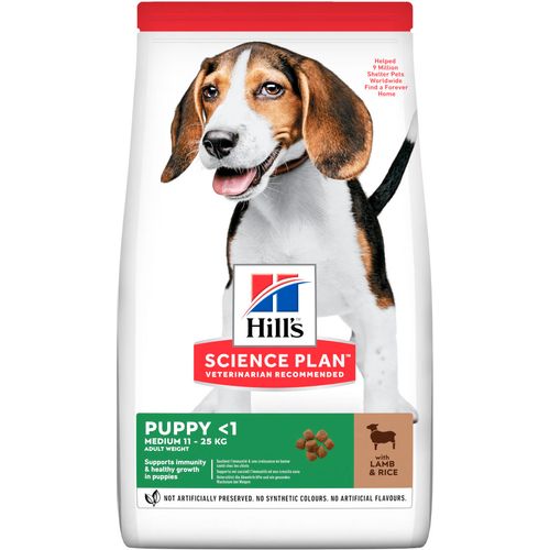 Hill's™ Science Plan™ Pas Puppy Medium s Janjetinom i Rižom, 2,5 kg slika 1