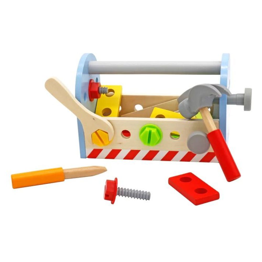 Kinder Home Dječiji drveni alat Toolbox slika 4