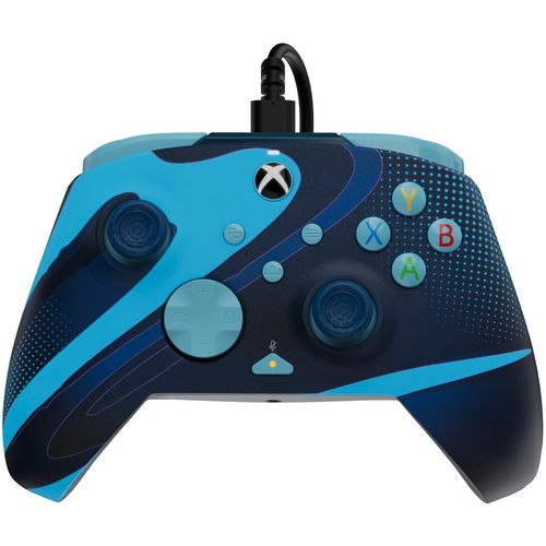 PDP XBOX WIRED CONTROLLER REMATCH - BLUE TIDE GLOW IN THE DARK slika 1