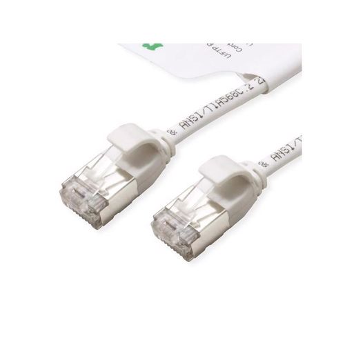 Secomp Roline GREEN U/FTP Data Center PatchCord 6A Slim LSOH beli 2.0m slika 1