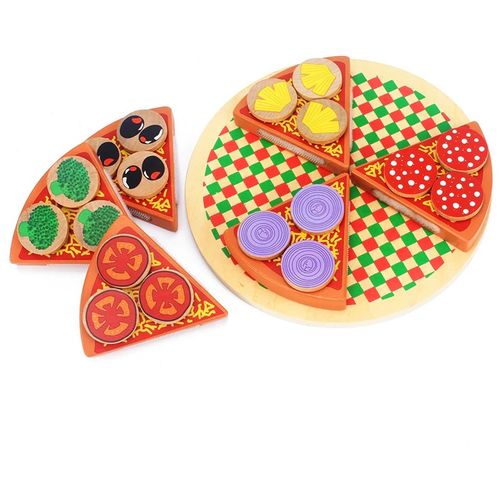 Montessori drveni set pizza s dodacima slika 6