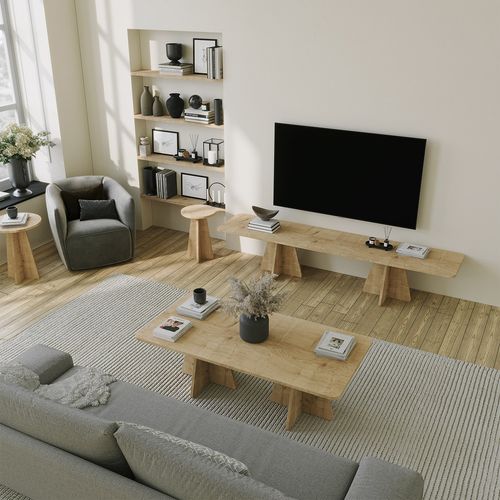 Mushroom - Sapphire Oak Sapphire Oak TV Stand slika 5