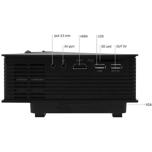 Overmax projektor multipic 2.3, led, 130", 1kg, wifi, do 1080x720, daljinski slika 5