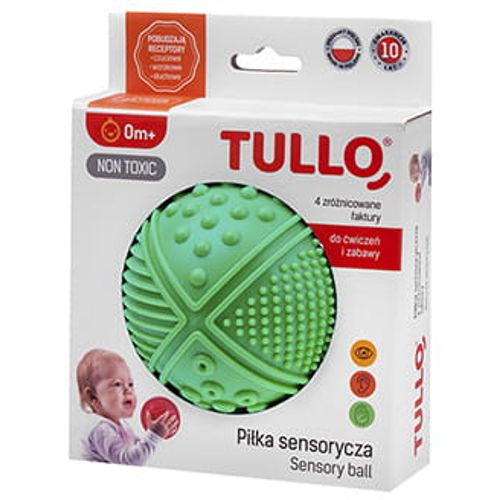 Tullo mekana senzorna loptica sa 4 tekstura žuta slika 6