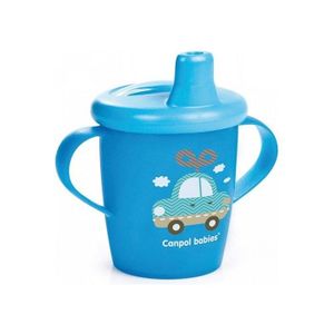 Canpol Bebi šolja sa ručkama 250 ml "Toys" - Plava