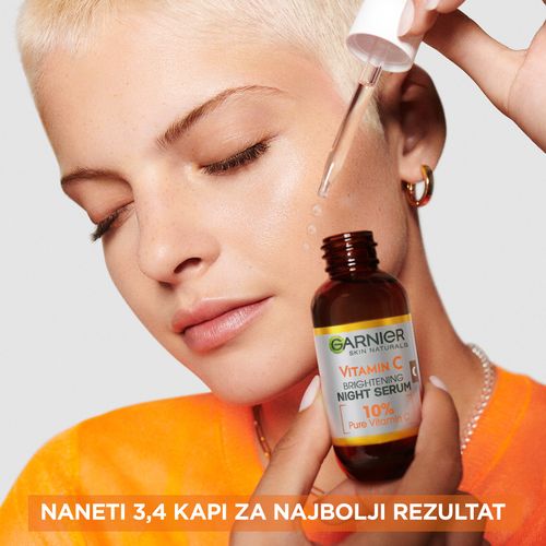 Garnier Skin Naturals Vitamin C noćni serum za lice za blistavu kožu 30ml slika 8