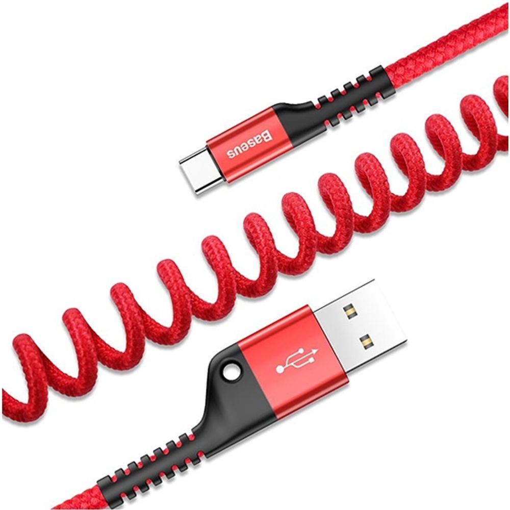 Baseus kabel Fish Eye USB Type-C / 2A, 1m (crveni) slika 1