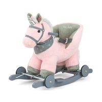 Konjić za ljuljanje Polly pink 2 u 1 