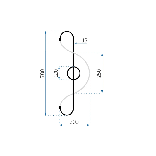 TOOLIGHT APP858-W Long Gold LED zidna svjetiljka slika 2