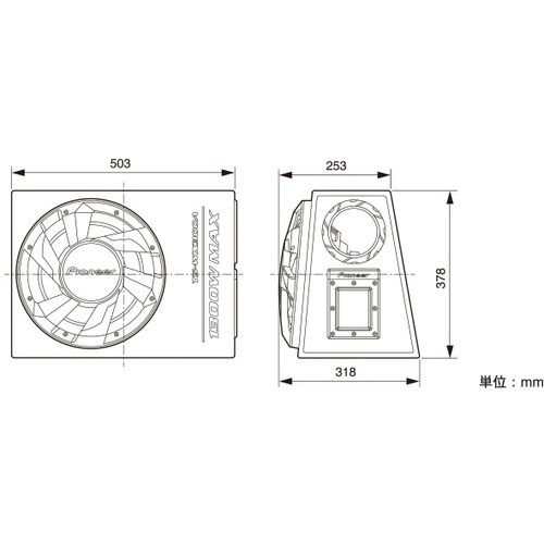 Pioneer aktivni subwoofer TS-WX300A slika 2