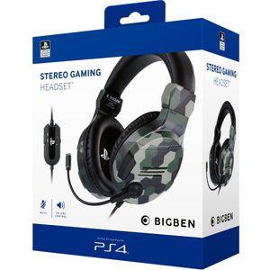 Bigben PS4 Stereo Gaming slušalice v3, Camo Green