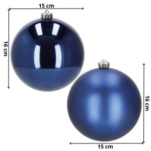 Ca1180 božićne kuglice za drvce 15 cm 2 kom.