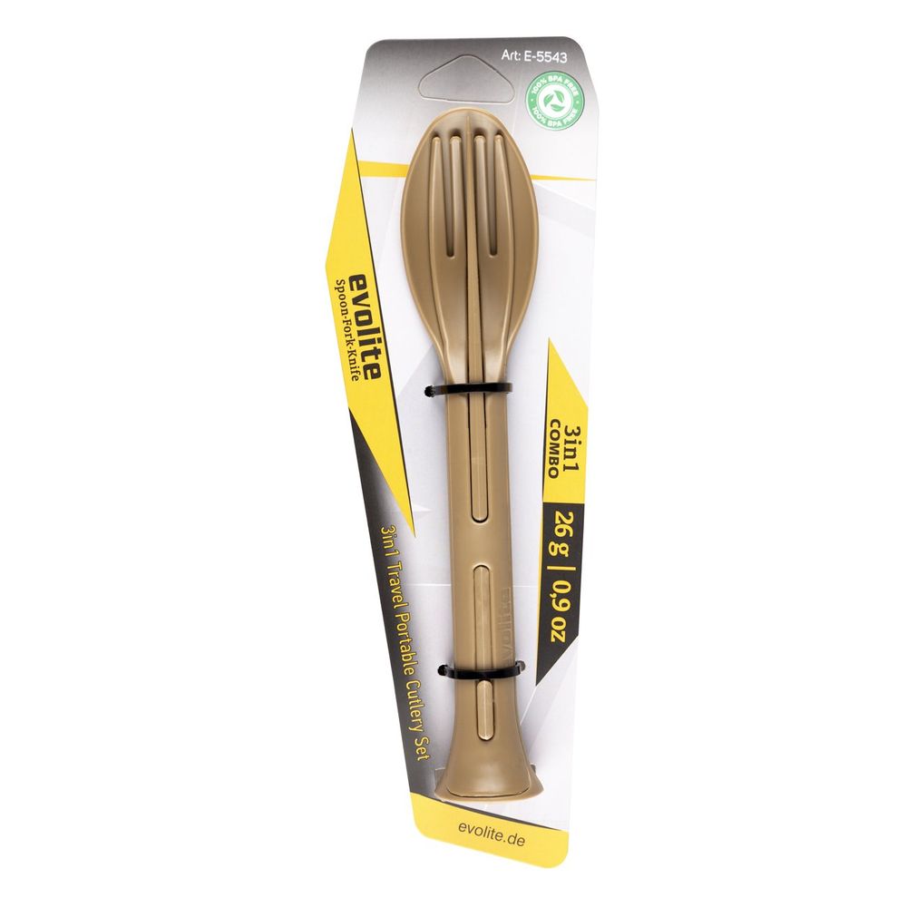 Evolite Set kašika, viljuška i nož Combo Cutlery, Bež slika 7