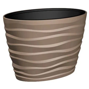 Gardino Saksija Bora oval 60 × 39 × 58 cm moka