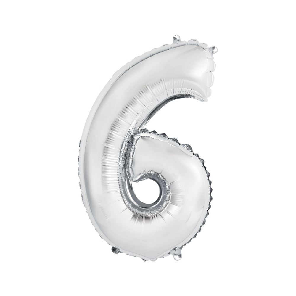 FG-C35S6 Folijski balon 6 Silver 35cm slika 1