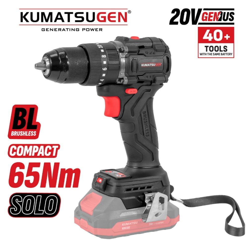 Kumatsugen KDC115 aku udarna bušilica solo, 20V 65Nm, BL motor slika 1