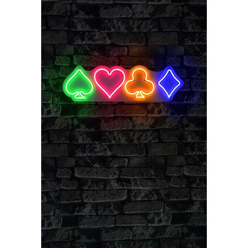 Wallity Ukrasna plastična LED rasvjeta, Gambler - Multicolor slika 2