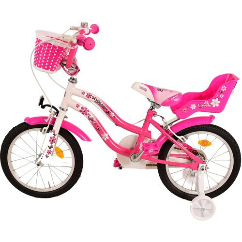 Dječji bicikl Volare Lovely s dvije ručne kočnice 16" roza-bijeli slika 10