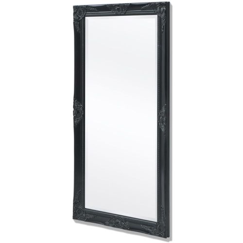 Zidno Ogledalo Barokni stil 120x60 cm Crna boja slika 10