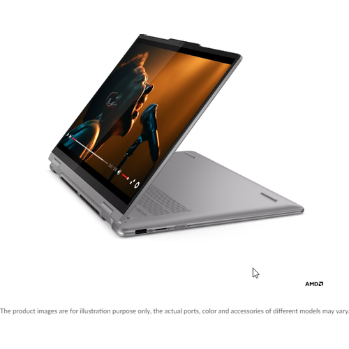 Lenovo Yoga 7 2-in-1 14AHP9 83DK001XYA (Arctic Grey, Aluminium) Ryzen 7 8840HS 8-Core 5.1GHz/24M 16GB 1TB-NVMe 14.0" WUXGA (1920x1200) IPS 300n DolbyVision Glass DigitalPen Touch FHD-1080p Radeon 780M Graphics WiFi A/X Backlite BT5.3 TB.4 71Wh 1.49kg +Sleeve slika 8