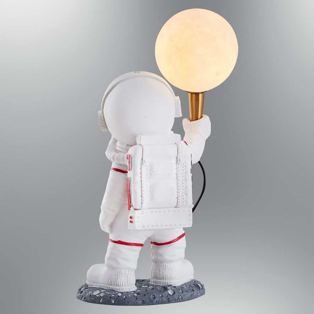 L1132 - Bijela Stolna Lampa Astronaut slika 5