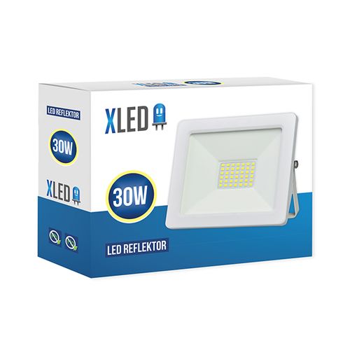 XLED 30W LED reflektor 6500K,2400Lm,AC220-240V,Beli slika 1