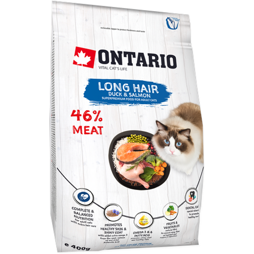 ONTARIO HRANA ZA MAČKE, LONGHAIR, 400G slika 1