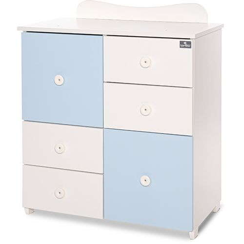 LORELLI CUPBOARD NEW Komoda za Previjanje White/Baby Blue slika 3