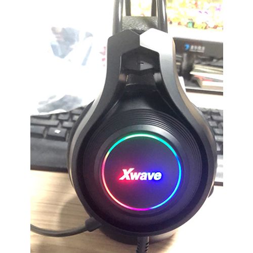 Xwave HD-550G black slusalice gaming sa mik/stereo/USB/kabal 2.2m/RGB/kontrola slika 2