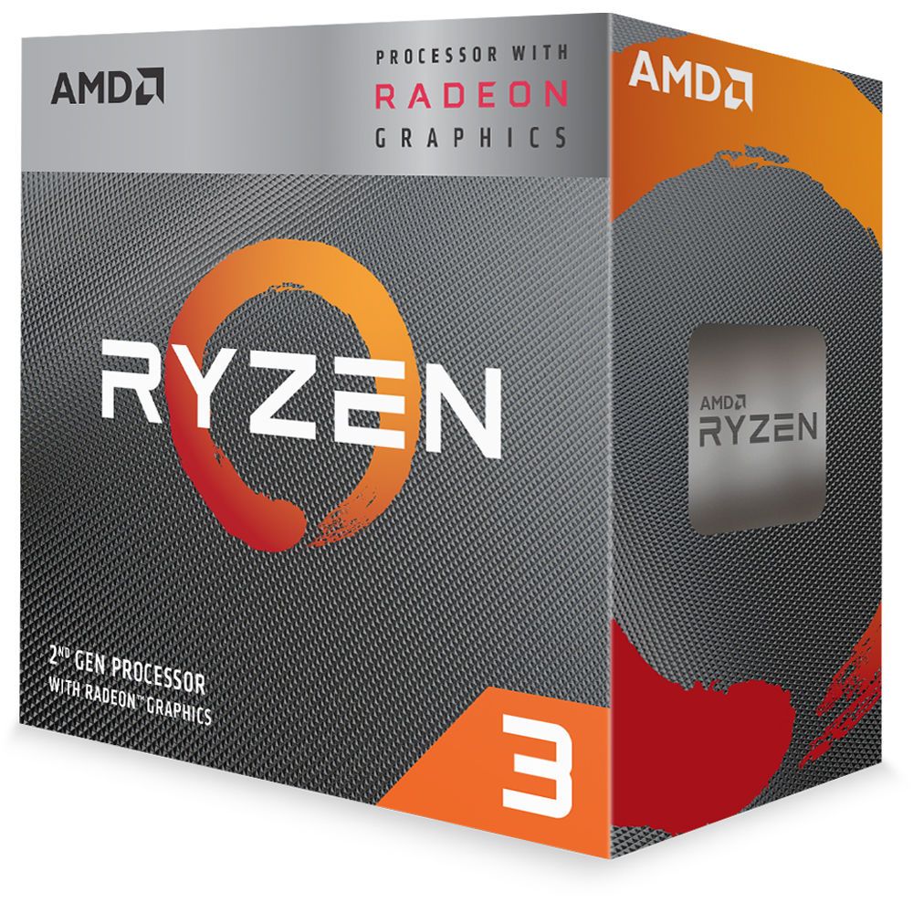 AMD Ryzen 3 3200G AM4 BOX4 CPU cores,4 threads,3.6GHz,4MB L3,65W,Radeon Vega 8 slika 1