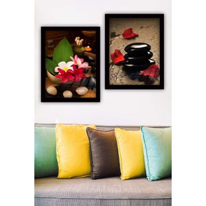 SYC7436502315398 Multicolor Decorative Framed Painting (2 Pieces)