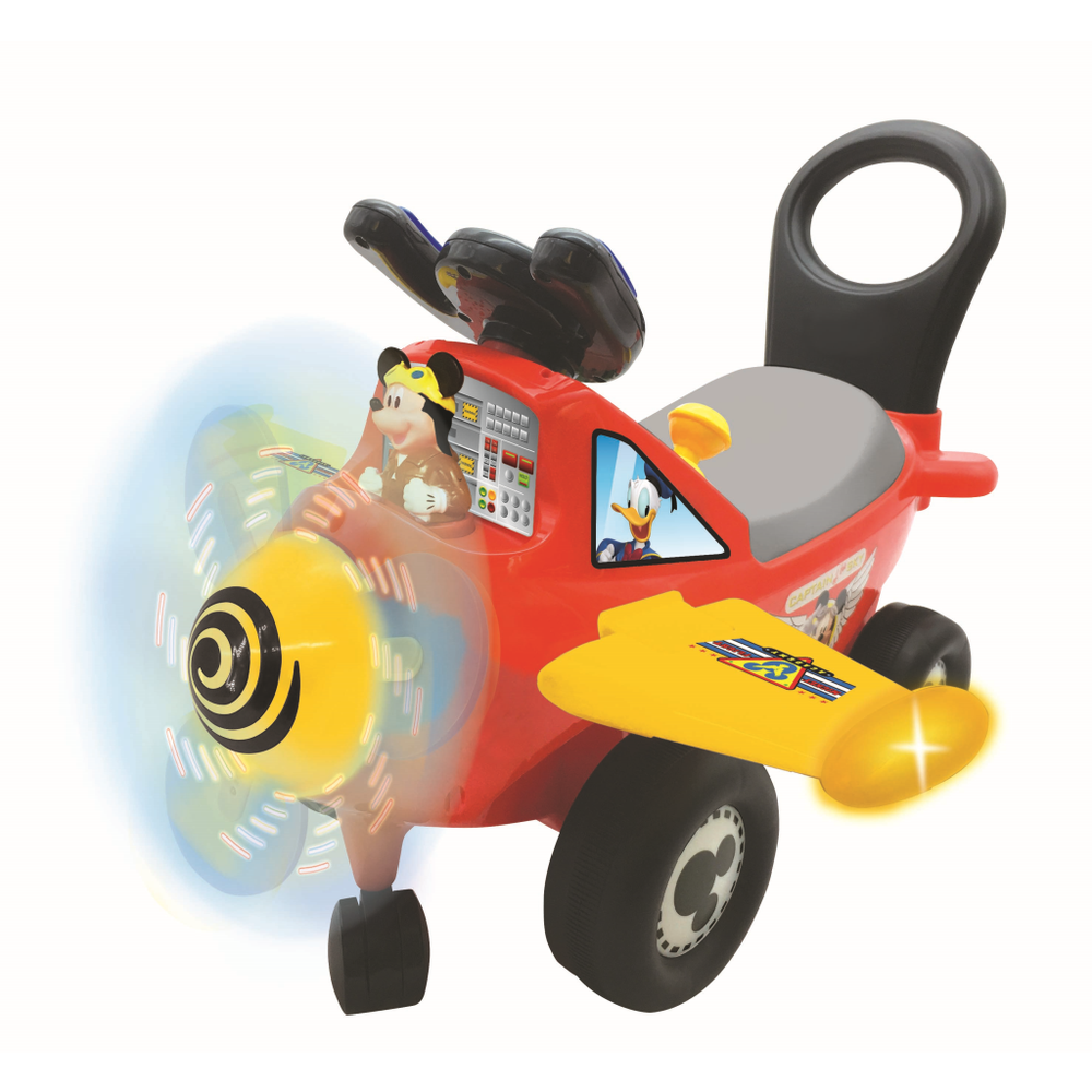 61820 Guralica za bebe Mickey Mouse Avion sa zvučnim efektima slika 1