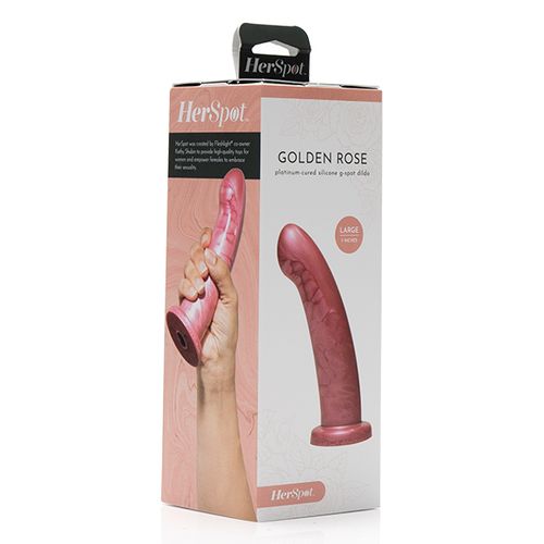 Dildo Fleshlight - HerSpot Golden Rose, Large slika 7