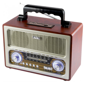 SAL Retro radio + BT bežični zvučnik, 4in1, FM, MP3, AUX - RRT 3B