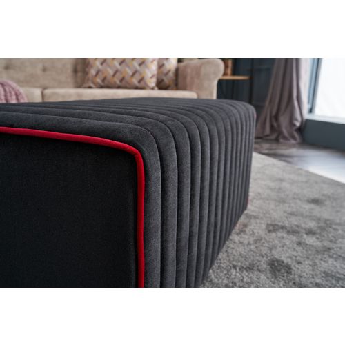 Atelier Del Sofa Mabel Puf - Crni Antracit / Roze Pufna slika 3