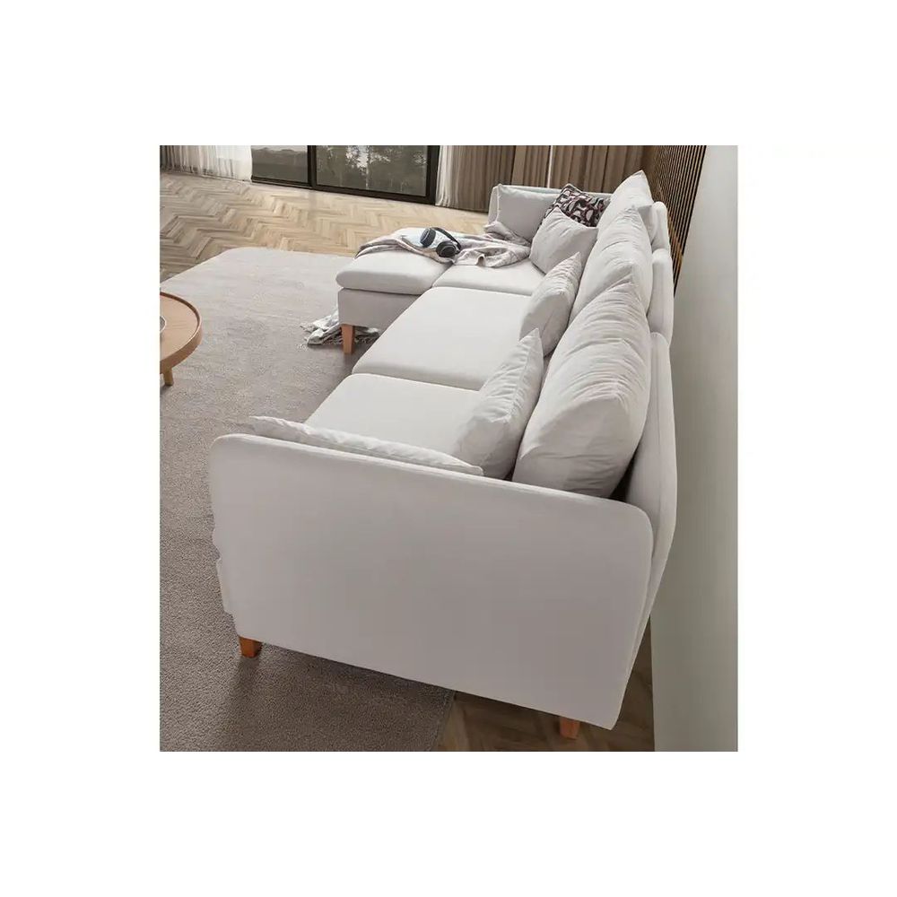Ugaona Sofa Flexy Relax - boja: krem slika 8